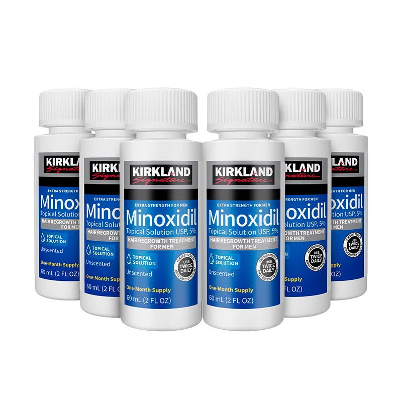 Minoxidil Kirkland 5% — Tratamiento Capilar para Hombre | 1 Frasco 60ml | Tratamiento 1 Mes