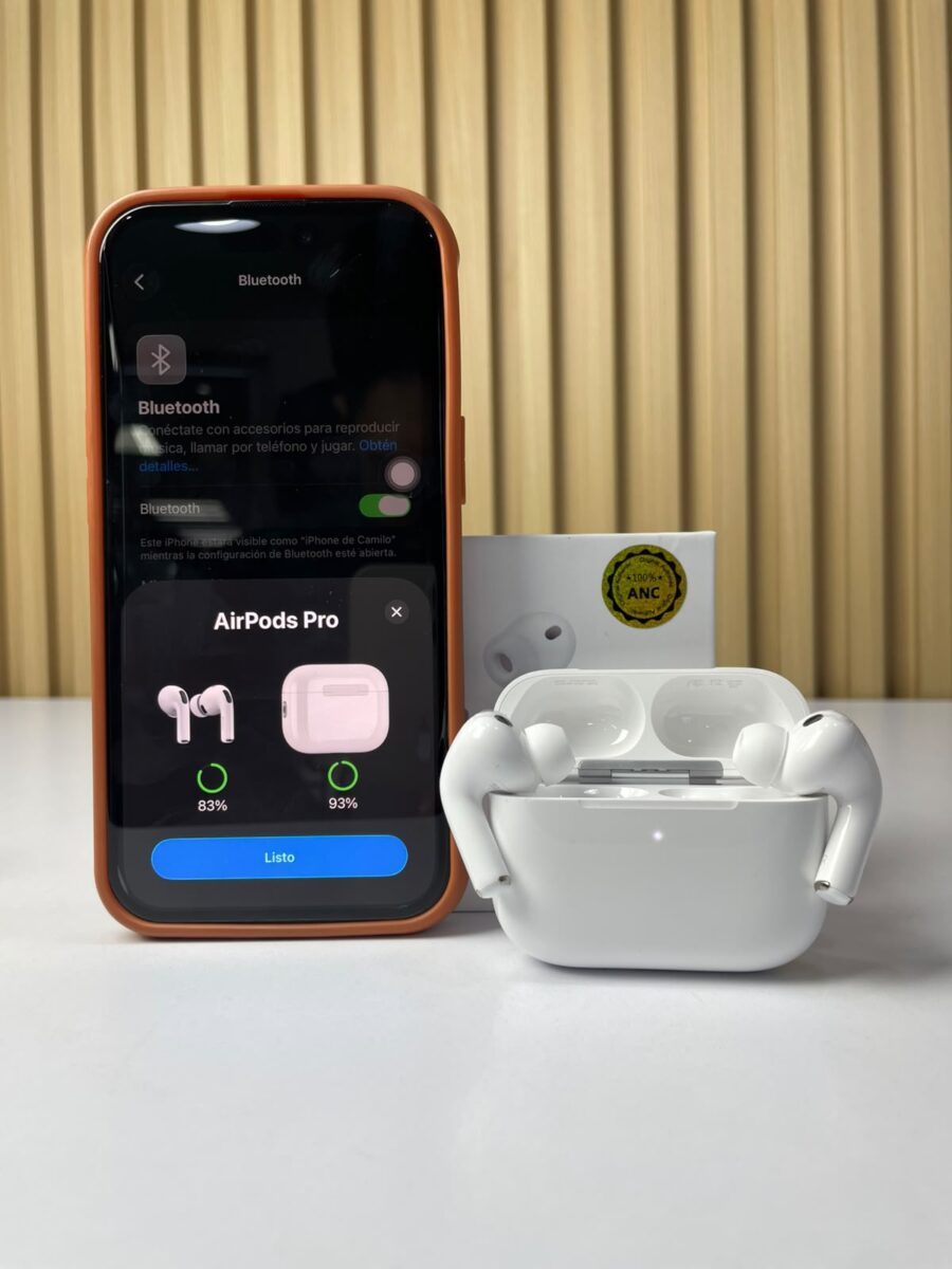 AirPods Pro 3 Inalámbricos Bluetooth — Audífonos Intraauriculares, Estuche de Carga Portátil, Micrófono Integrado, Compatible iOS y Android