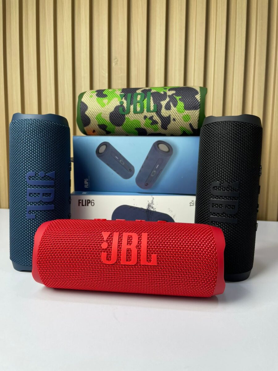 Parlante Flip 6 Inalámbrico Bluetooth — Altavoz Portátil Cilíndrico, Sistema Acústico 2 Vías, Batería Recargable