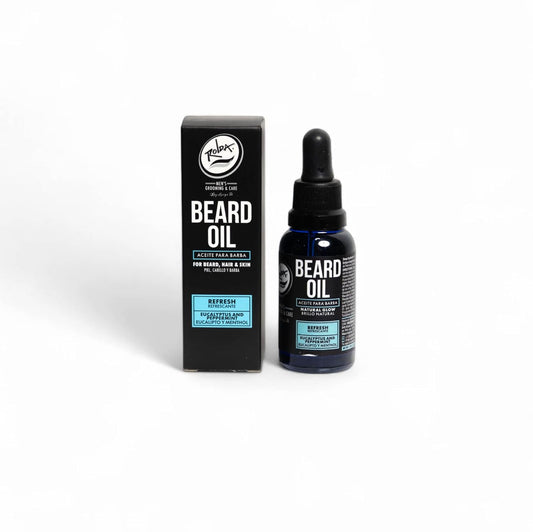 Rolda Aceite para Barba — Eucalipto y Mentol 30ml, Hidratación Profunda, Sensación Refrescante, Apto Pieles Sensibles