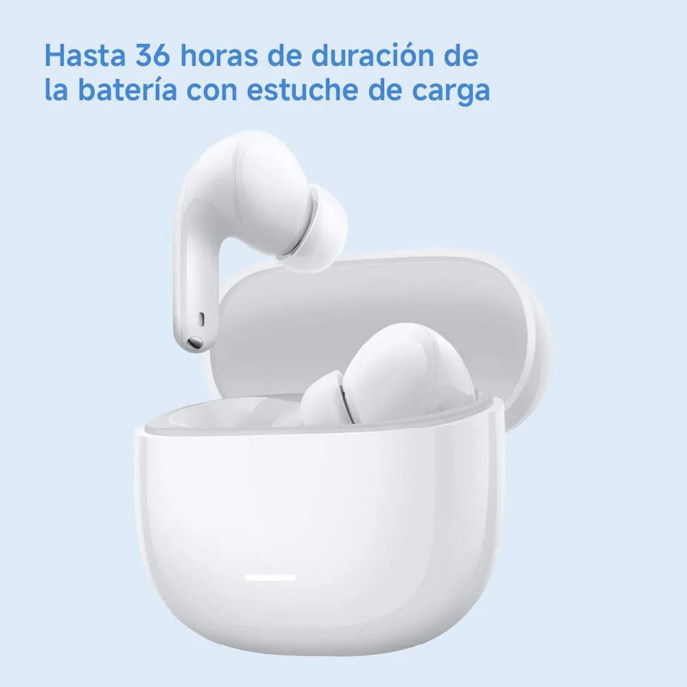 Redmi Buds 8 Lite Blanco — ANC 42dB, Bluetooth 5.4, Driver 12.4mm, 36h Batería, IP54