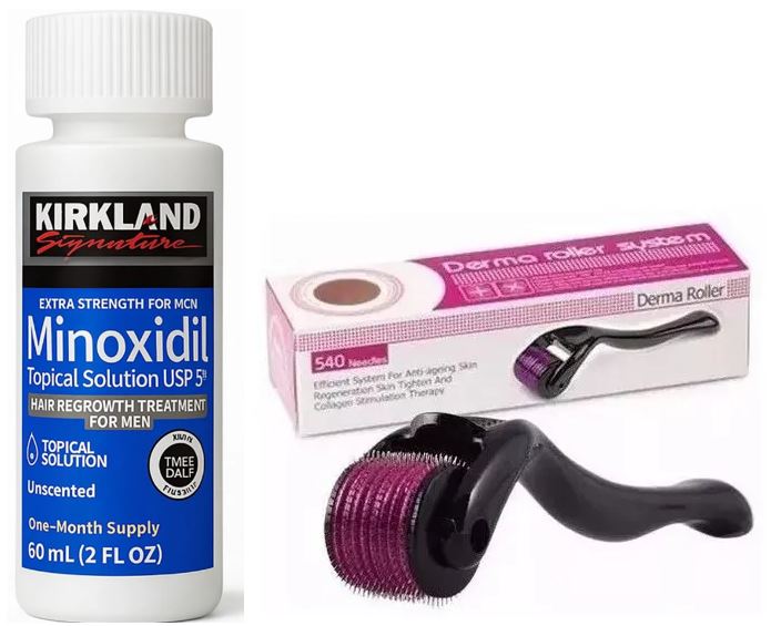 Kit Crecimiento Capilar: Minoxidil + Dermaroller