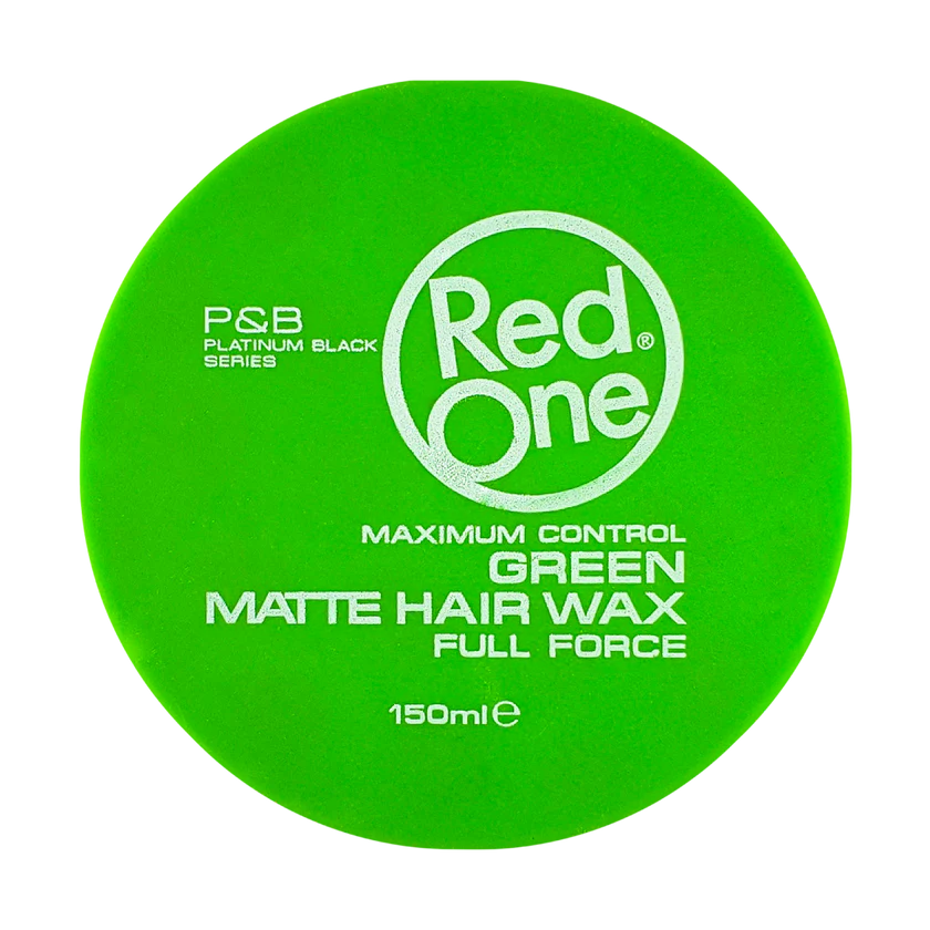 RedOne Cera Mate Verde 150ml — Full Force Hair Wax, Fijación Fuerte, Base Agua, Fragancia Tropical