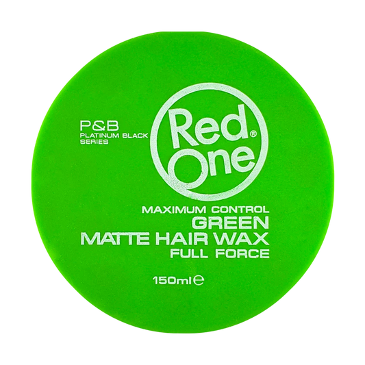RedOne Cera Mate Verde 150ml — Full Force Hair Wax, Fijación Fuerte, Base Agua, Fragancia Tropical