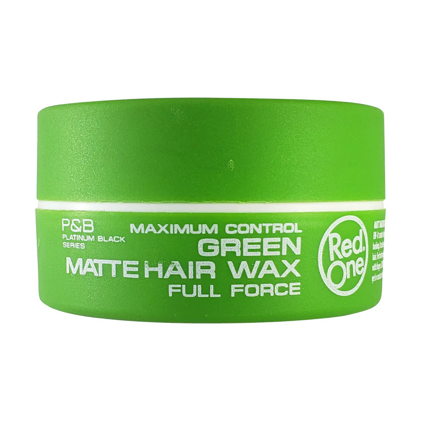 RedOne Cera Mate Verde 150ml — Full Force Hair Wax, Fijación Fuerte, Base Agua, Fragancia Tropical