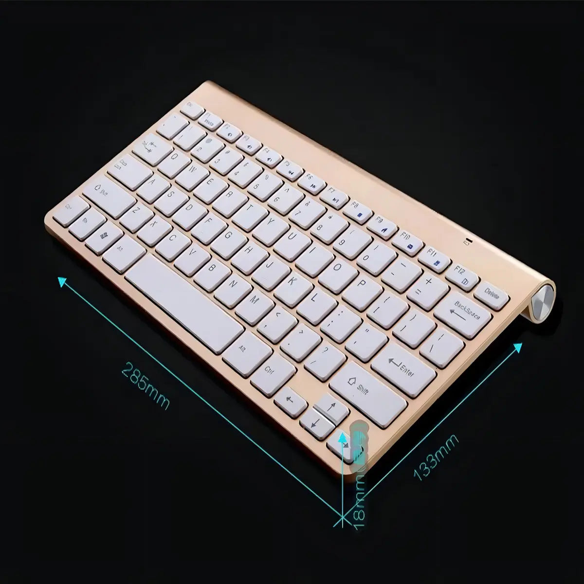 Combo Teclado y Mouse Inalámbrico K908 — Mini Teclado Ultra Delgado, Mouse 1200 DPI, Conexión 2.4GHz