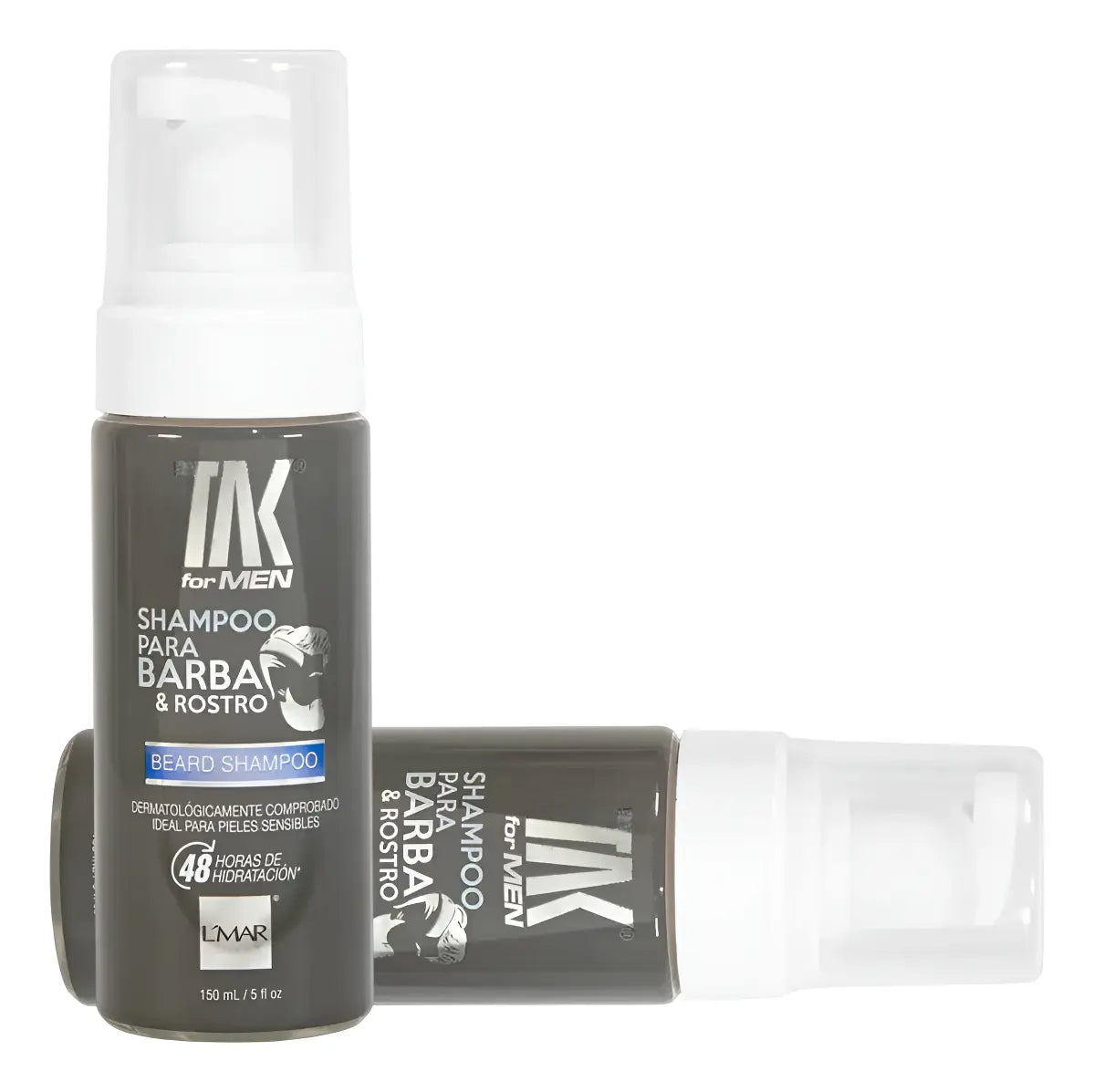 TAK For Men Shampoo para Barba y Rostro 150ml — Hidratante, Control de Beardruff, Surfactantes Suaves