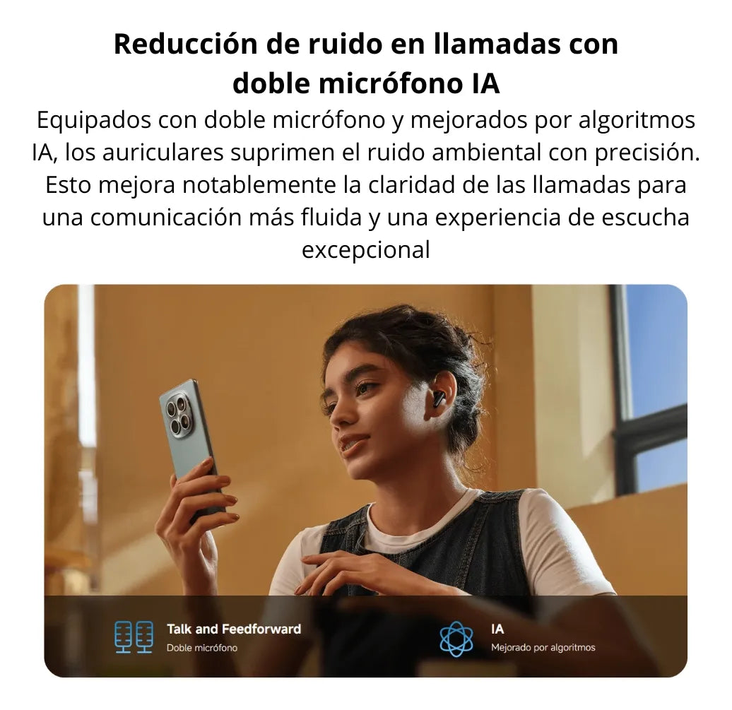 Redmi Buds 8 Active Negro — Bluetooth, Driver Titanio 14.2mm, 37h Batería, IP54
