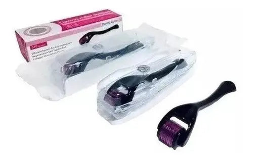 Dermaroller 540 Agujas 0.5mm — Sistema de Microneedling Facial, Estimula Colágeno, Mejora Textura de la Piel