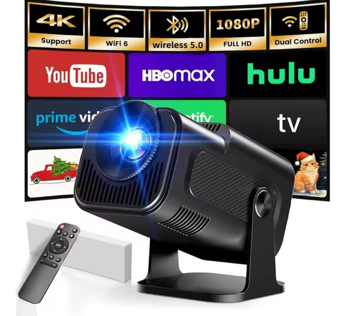 INNOVO+ Mini Proyector Android — Ultra HD, WiFi 5G, Bluetooth 5.0, AirPlay, Miracast