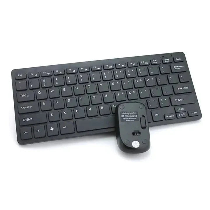 Combo Teclado y Mouse Inalámbrico KM901 — Silencioso, Ergonómico, Conexión 2.4GHz, Color Blanco