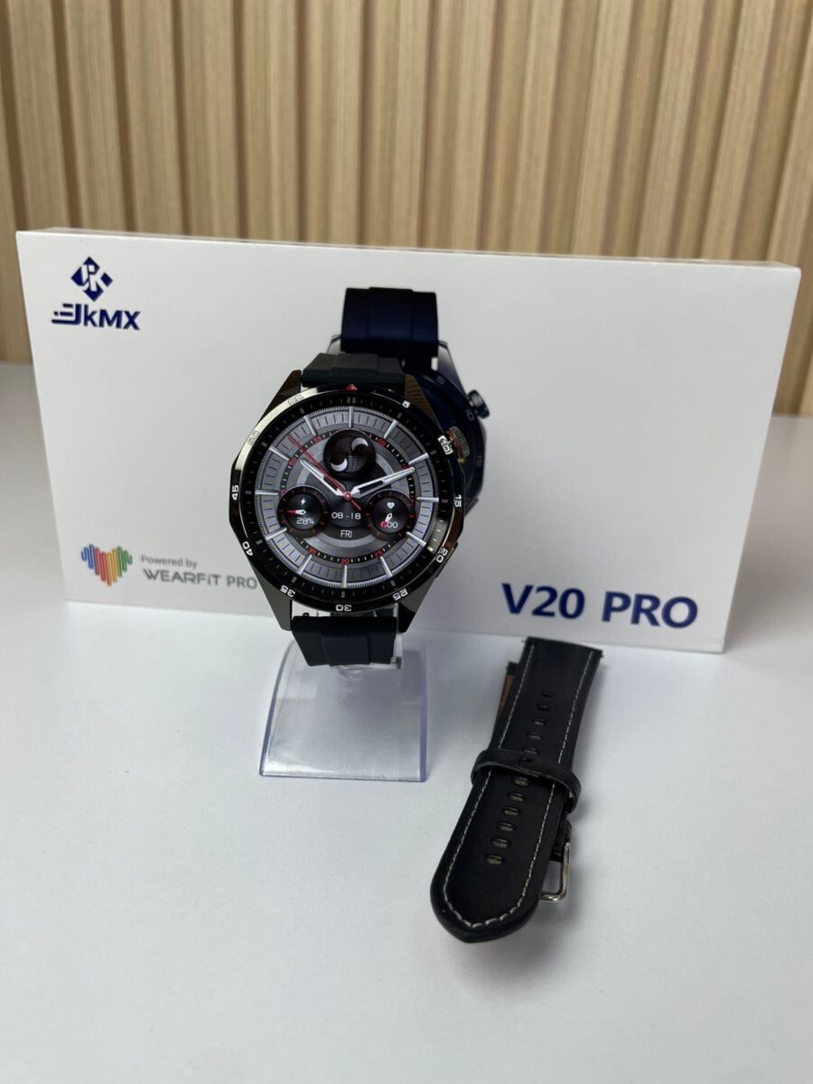 Smartwatch JKMX V20 Pro — Reloj Inteligente AMOLED 1.9", Monitor de Salud, Bluetooth, Compatible Android, Diseño Deportivo