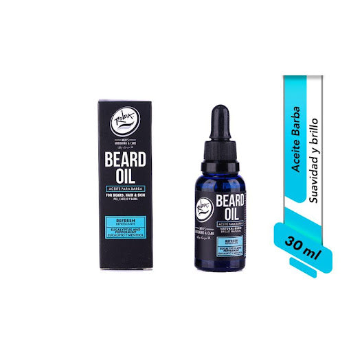 Rolda Aceite para Barba — Eucalipto y Mentol 30ml, Hidratación Profunda, Sensación Refrescante, Apto Pieles Sensibles