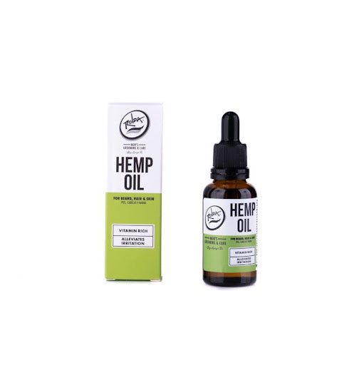 Rolda Aceite de Cáñamo — Hemp Oil 30ml, Para Barba Cabello y Piel, Antioxidante, Apto Pieles Sensibles