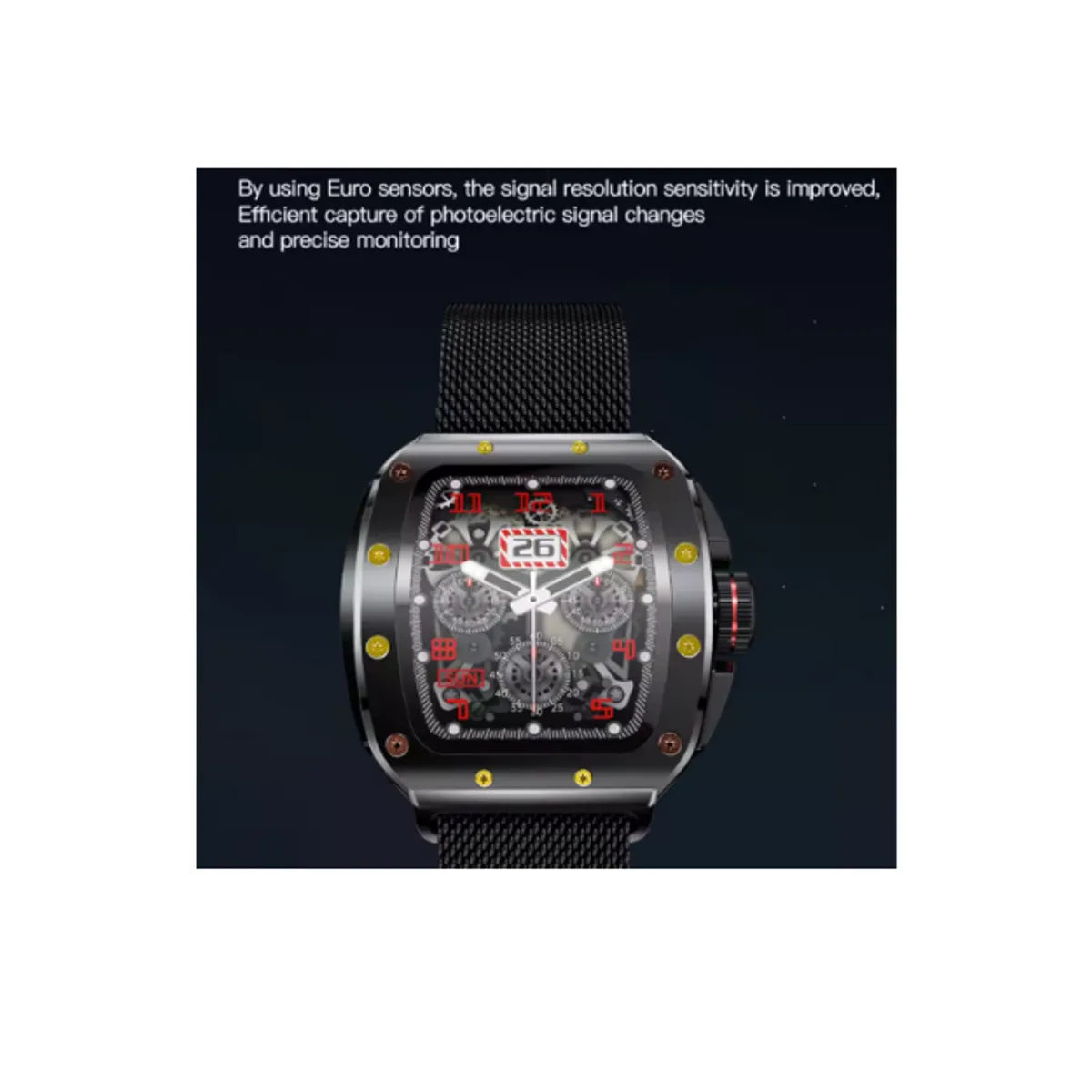 Smartwatch JKMX V68 Ultra — Reloj Inteligente AMOLED 1.9", Diseño Deportivo Industrial, Monitor de Salud, Bluetooth, Android