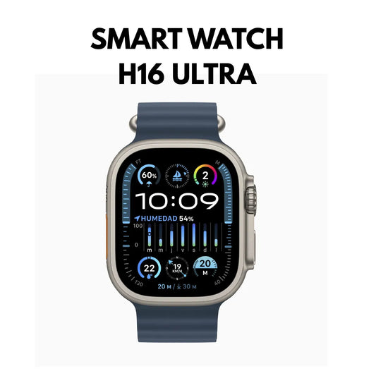Smartwatch Hello H16 Ultra — Reloj Inteligente 49mm, Pantalla HD, Monitor Cardíaco, SpO2, Bluetooth, Compatible Android